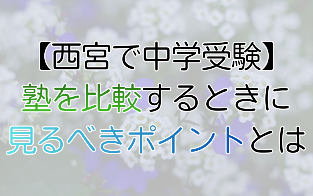 比較する時見るべきポイント